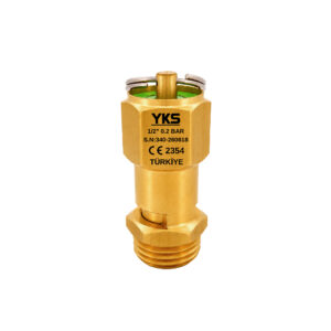 1/2" 0.2 Bar CE Belgeli Mühürlü Pirinç Emniyet Ventili