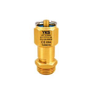1/2" 12 Bar CE Belgeli Mühürlü Pirinç Emniyet Ventili