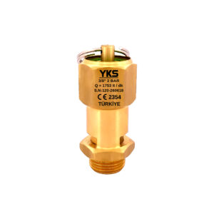 3/8" 2 Bar CE Belgeli Mühürlü Pirinç Emniyet Ventili