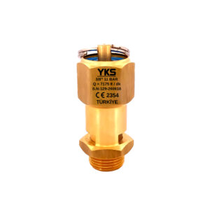 3/8" 11 Bar CE Belgeli Mühürlü Pirinç Emniyet Ventili