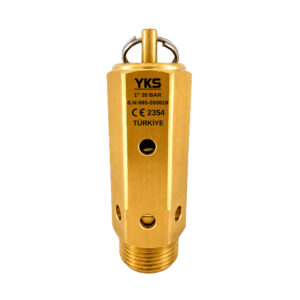 1" 35 Bar CE Belgeli Mühürlü Pirinç Emniyet Ventili