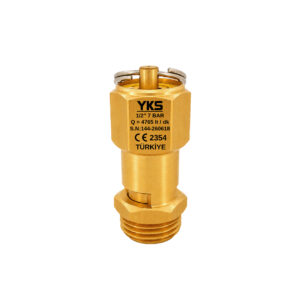 1/2" 7 Bar CE Certified Sealed Brass Safety Valve